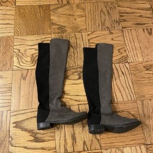 Suede over the knee boots